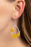 Paparazzi Boisterous Blooms - Yellow Earring