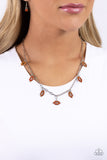 Paparazzi KISS the Mark - Orange Necklace