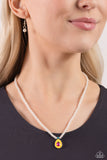 Paparazzi PEARL-demonium - Yellow Necklace