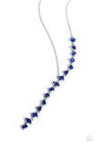 Paparazzi Diagonal Daydream - Blue Necklace