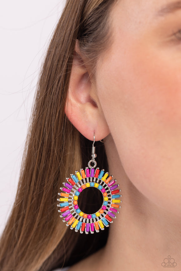 Paparazzi Ferris Wheel Finale - Multi Earring