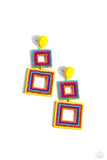 Paparazzi Seize the Squares - Multi Earring