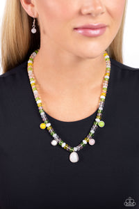 Paparazzi Colorfully California - White Necklace