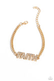 Paparazzi Faithful Finish - Gold Bracelet