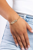 Paparazzi Faithful Finish - Gold Bracelet