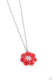 Paparazzi Beyond Blooming - Red Necklace