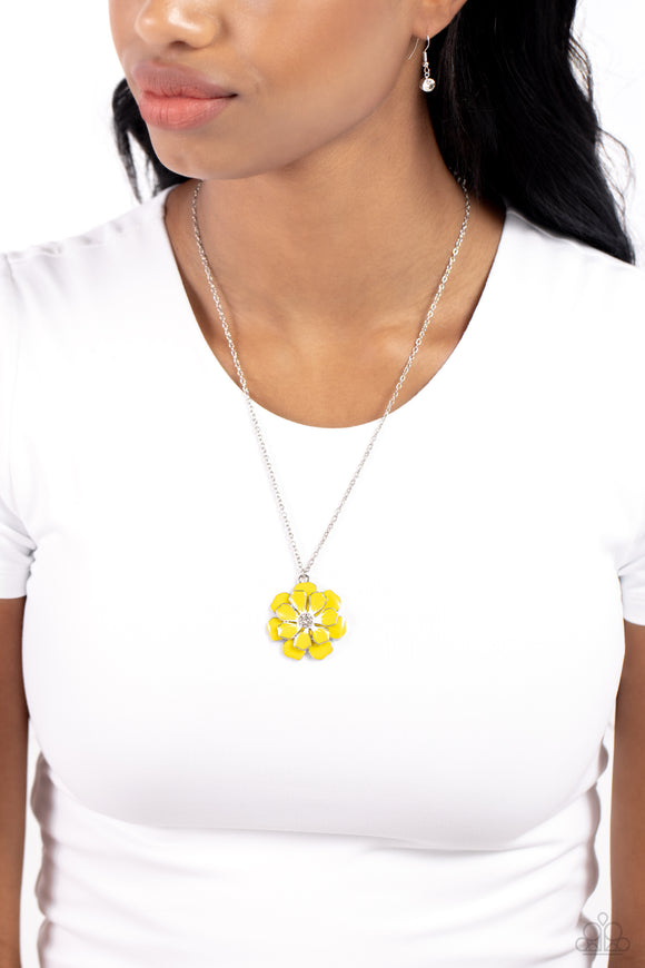 Paparazzi Beyond Blooming - Yellow Necklace
