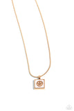 Paparazzi Smiley Season - Gold Necklace