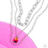 Paparazzi Teardrop Tiers - Multi Necklace