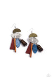 Paparazzi Textured Talisman - Multi Earring