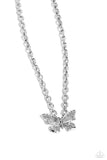 Paparazzi Midair Monochromatic - Silver Necklace