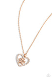 Paparazzi PET in Motion - Rose Gold Necklace