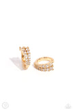 Paparazzi Pronged Parisian - Gold Earring