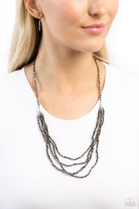 Paparazzi Candescent Cascade - Silver Necklace