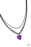 Paparazzi Carefree Confidence - Purple Necklace