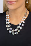 Paparazzi Eclectic Embellishment - White Necklace