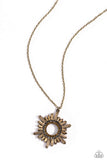 Paparazzi Enigmatic Edge - Brass Necklace