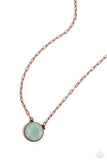 Paparazzi Suspended Stone - Copper Necklace