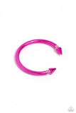 Paparazzi Punky Plot Twist - Pink Bracelet