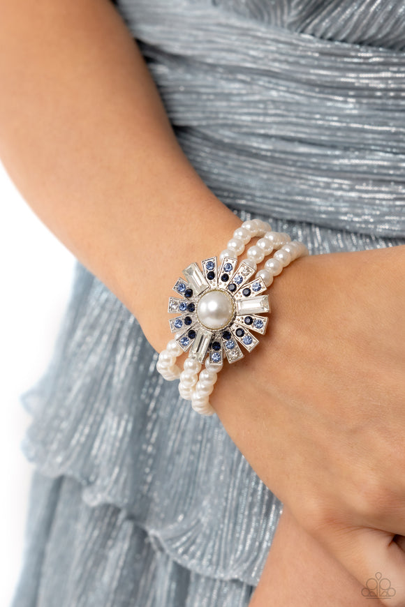 Paparazzi Gifted Gatsby - Blue Bracelet
