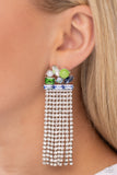 Paparazzi Horizontal Hallmark - Blue Earring