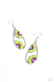 Paparazzi Airily Abloom - Green Earring