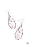 Paparazzi Airily Abloom - Pink Earring