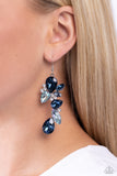 Paparazzi Fancy Flaunter - Blue Earring