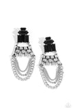 Paparazzi Dangling Art Deco - Black Earring