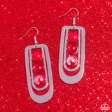 Paparazzi Layered Lure - Red Earring