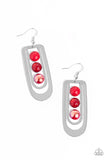 Paparazzi Layered Lure - Red Earring