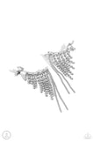 Paparazzi Tapered Tease - White Earring