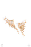 Paparazzi Tapered Tease - Gold Earring