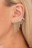 Paparazzi Tapered Tease - Gold Earring