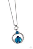 Paparazzi Tastefully Transparent - Blue Necklace