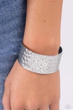 Paparazzi Speckled Sparkle - White Bracelet