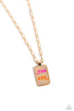 Paparazzi Yes You Can - Gold Necklace