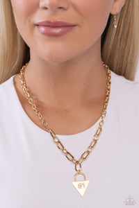 Paparazzi Your Number One Follower - Gold Necklace