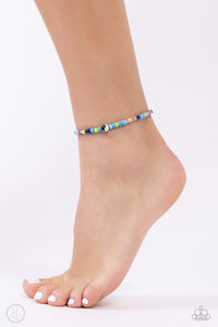 Paparazzi Seize the Shapes - Blue Anklet