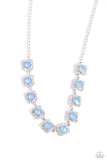 Paparazzi Jump SQUARE - Blue Necklace