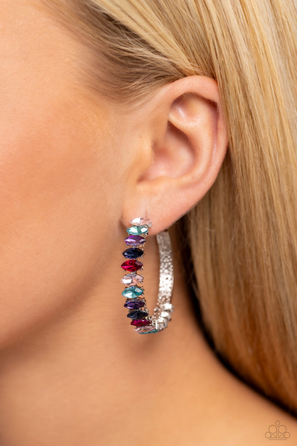 Paparazzi Rainbow Range - Dark Multi Earring