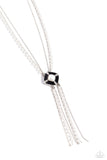 Paparazzi I Pinky SQUARE - Black Necklace