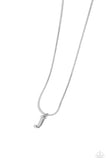 Paparazzi Seize the Initial - Silver - J Necklace