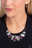 Paparazzi Sliding Splendor - Pink Necklace