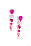 Paparazzi Cascading Casanova - Pink Earring