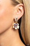 Paparazzi Colorful Clippings - Gold CLIP Earring