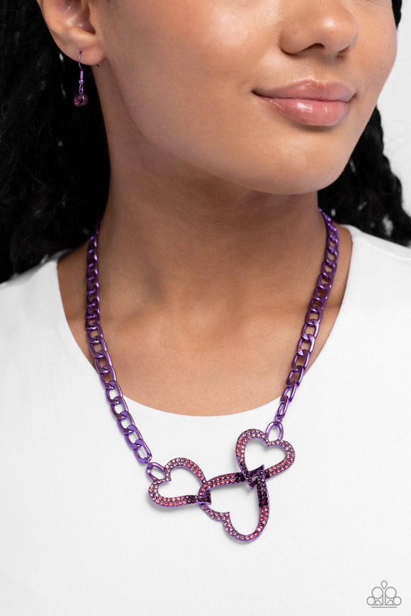 Paparazzi Eclectically Enamored - Purple Necklace