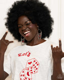 Paparazzi Cascading Clash - Red Earring