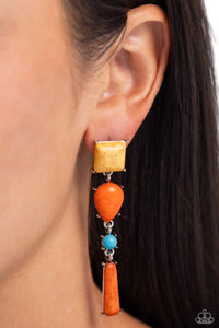 Paparazzi Saharan Sabbatical - Orange Earring