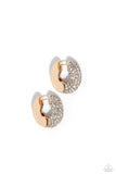 Paparazzi Combustible Confidence - Gold Earring